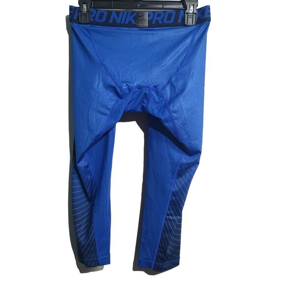 Nike Pro Deep Royal Blue Combat Hyperwarm Lite Compression Pants Size M NWT - Picture 2 of 5